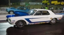 early ford mustang drag racing barona night